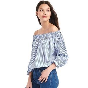 GAP Off-Shoulder Stripe Top Size XS